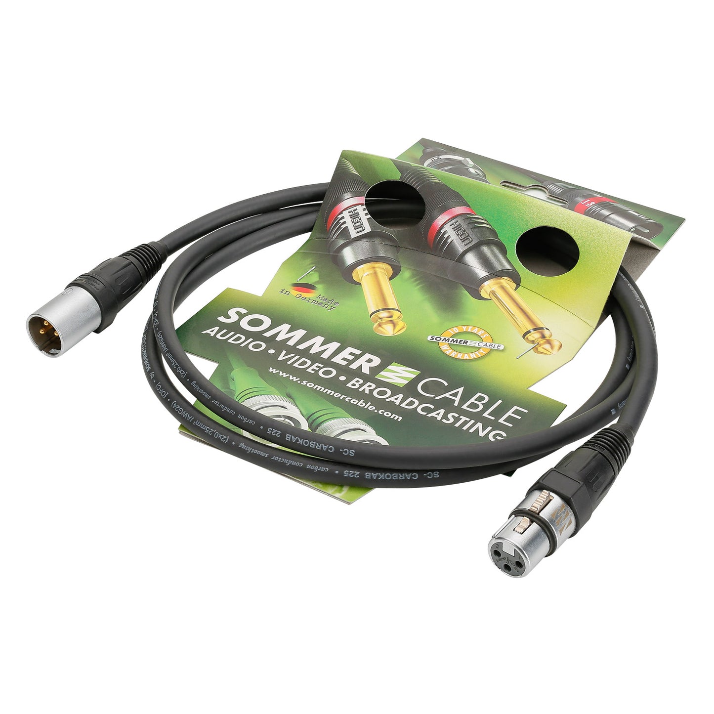 Mikrofono kabelis SC-Carbokab 225, 2 x 0,25 mm² | XLR / XLR, NEUTRIK®