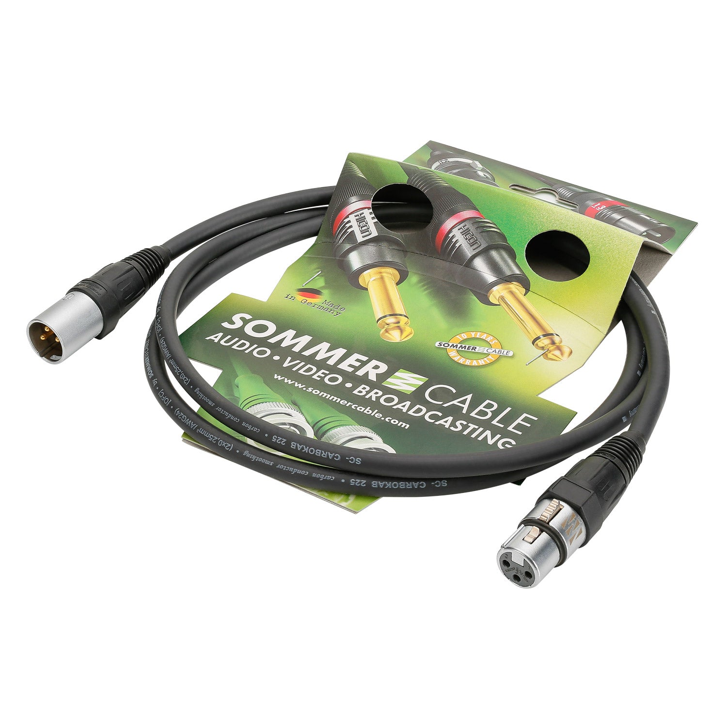Mikrofono kabelis SC-Carbokab 225, 2 x 0,25 mm² | XLR / XLR, NEUTRIK®