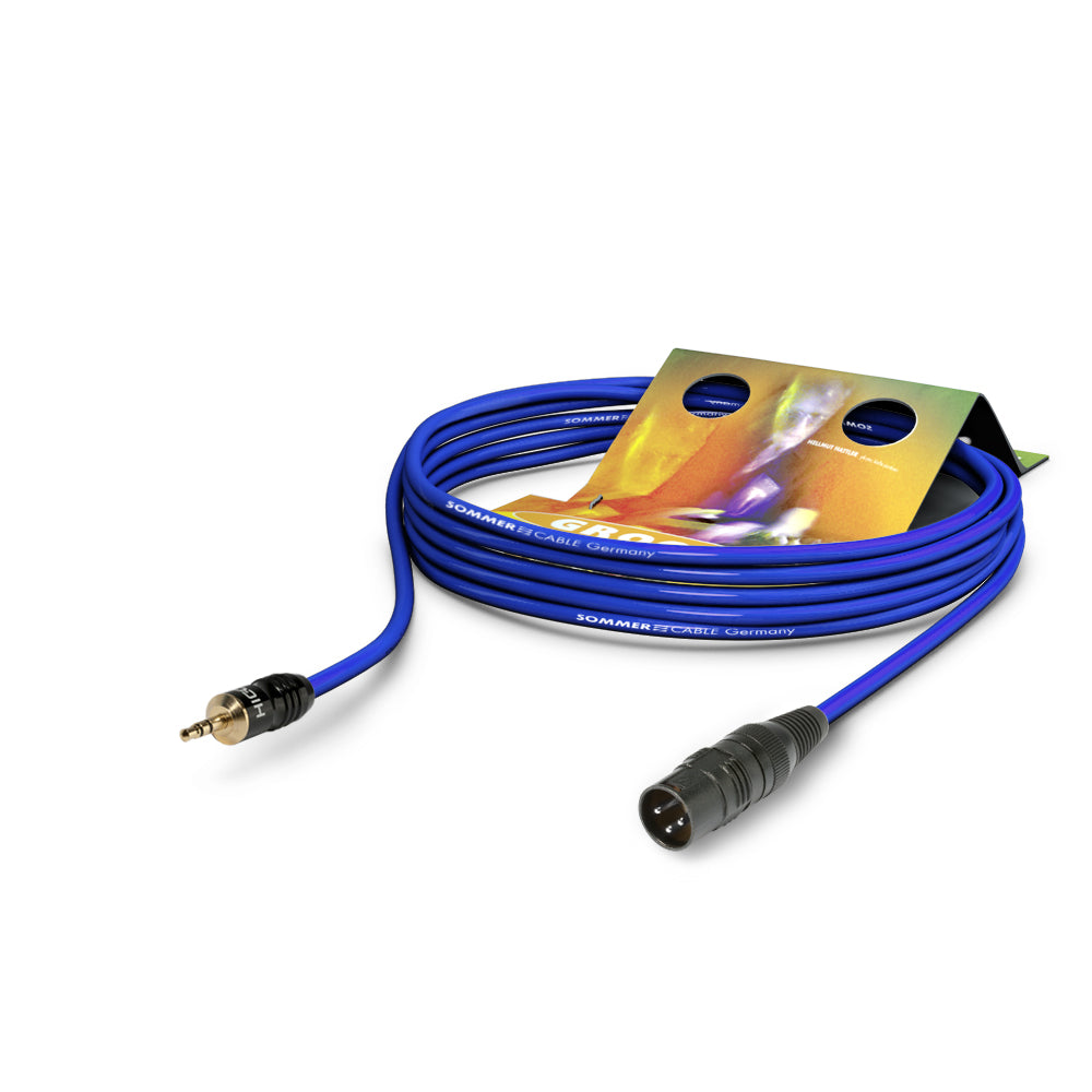 Patch- / insertcable Club Series MKII, 2 x 0,34 mm² | XLR / mini-jack, HICON