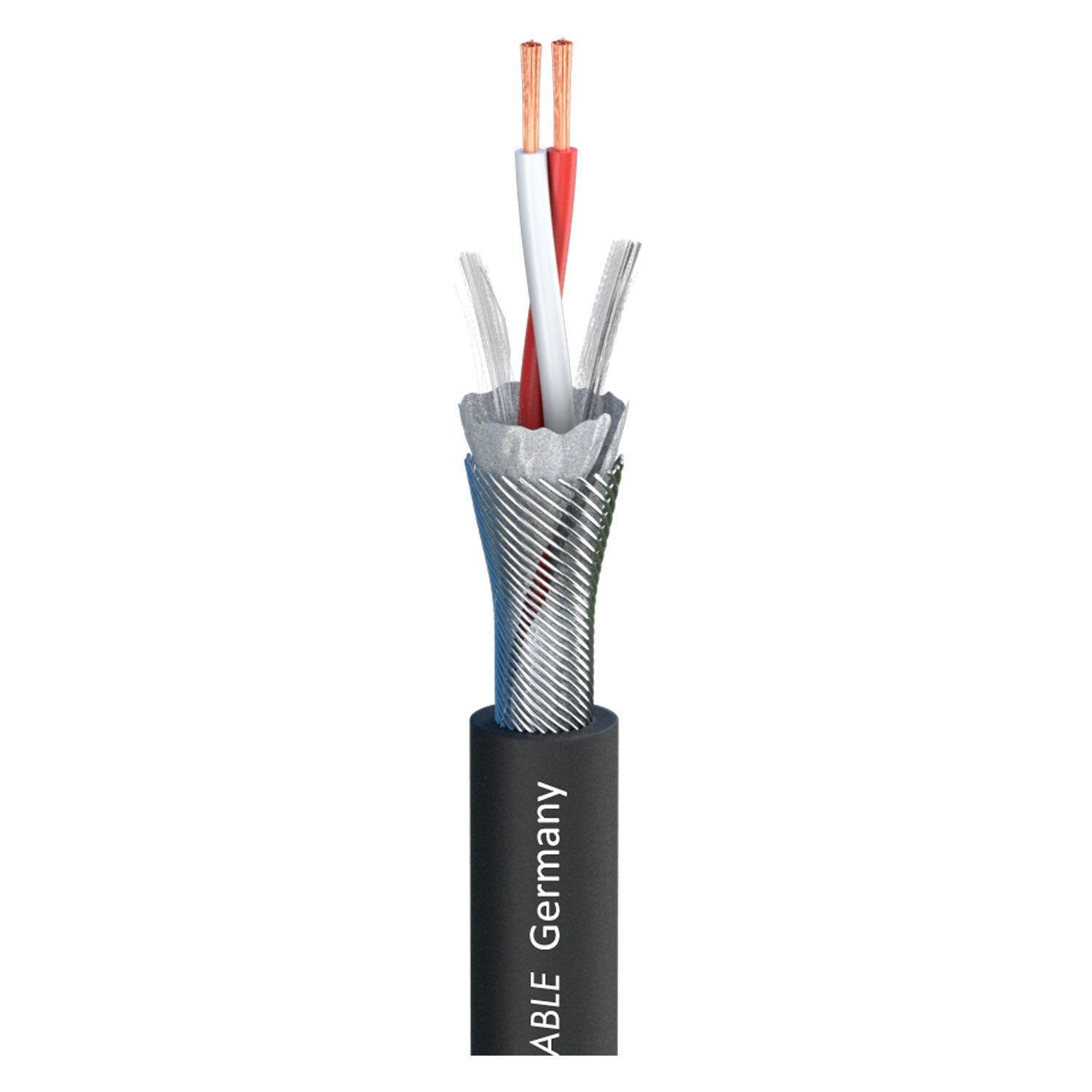 Mikrofono kabelis SC-Source MKII; 2 x 0,25 mm²; FRNC Ø 6,50 mm; juodas - 1000 m ritė