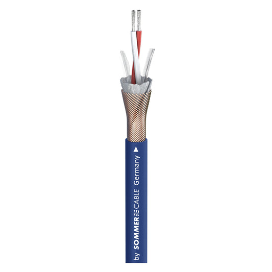 DMX SC-Semicolon 2 AES/EBU; 2 x 0.22 mm²; FRNC Ø 5,00 mm; mėlynas - 1000 m ritė