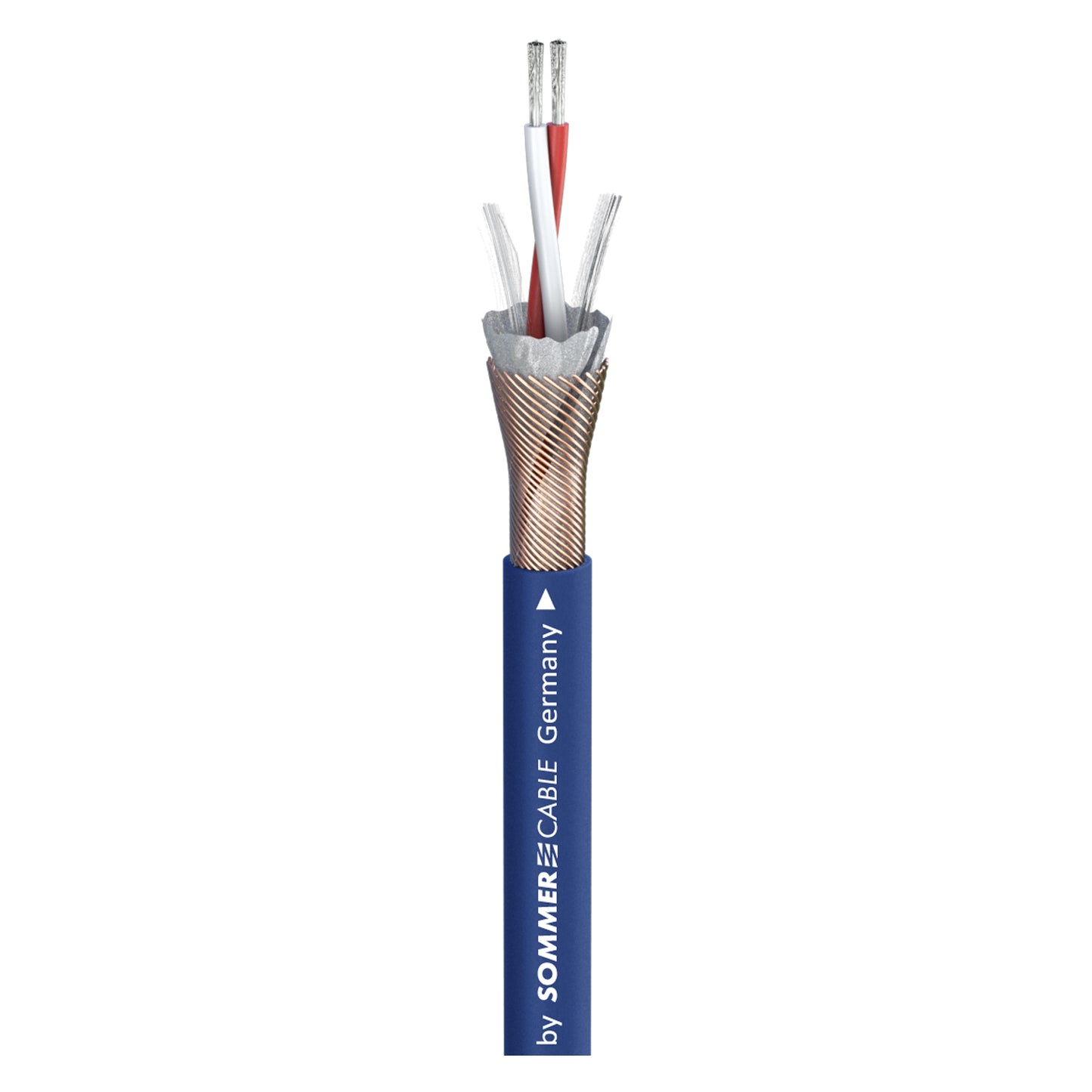 DMX SC-Semicolon 2 AES/EBU; 2 x 0.22 mm²; FRNC Ø 5,00 mm; mėlynas - 100 m ritė