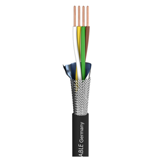 DMX Binary 434 DMX512; 4 x 0,34 mm²; PE Ø 7,00 mm; juodas - 100 m ritė