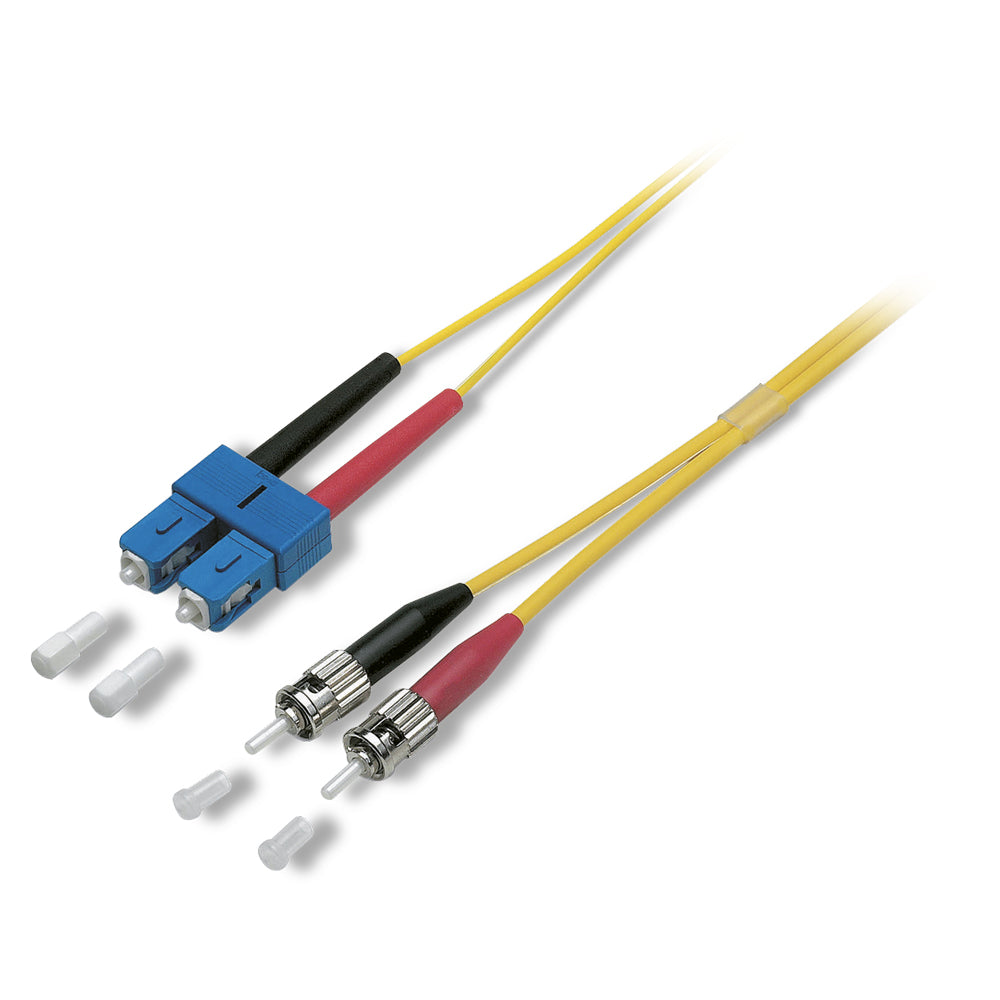 Fiber patch cable 9/125 µm | SC-Duplex / 2 x ST-II | Multimode