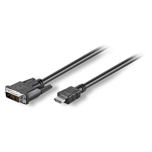 Multimedia cable HDMI-Adapterkabel, 19 x 0,08 mm² | HDMI® / DVI