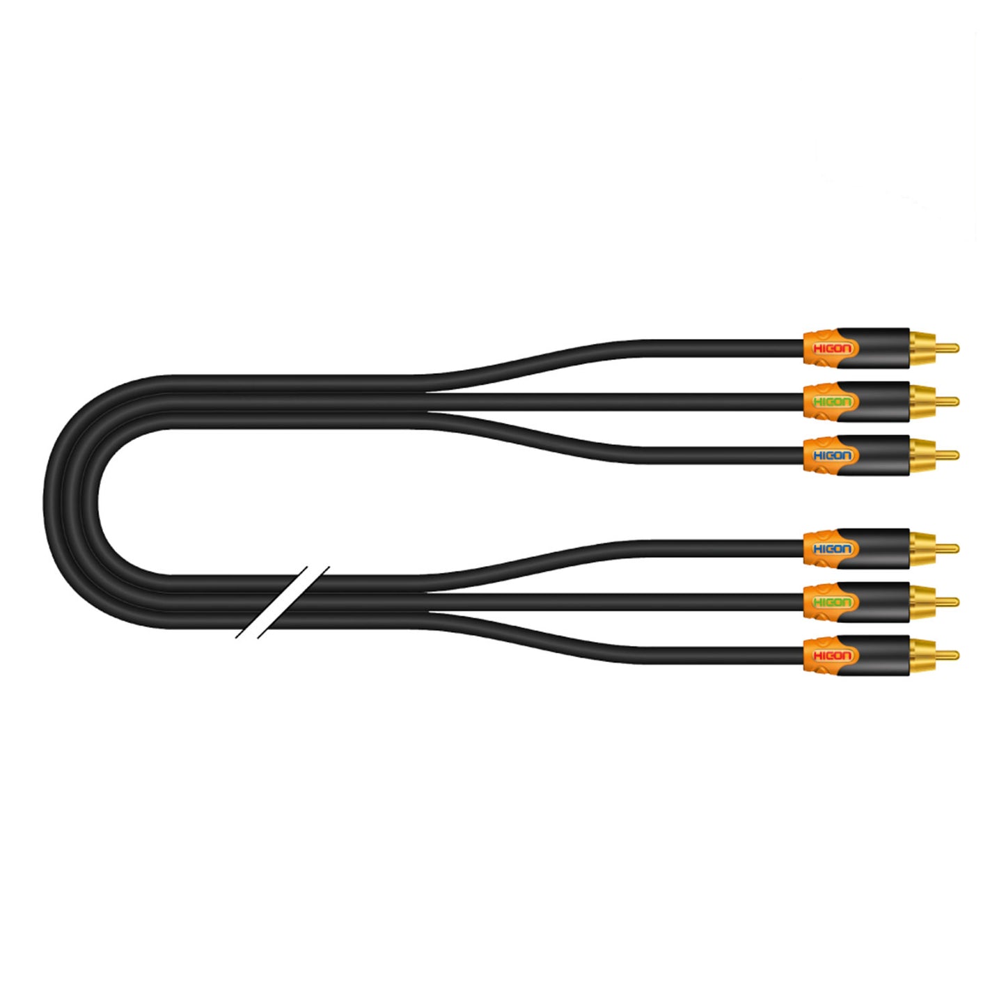 Yuv cable YUV / Component, 3 | RCA / RCA, HICON