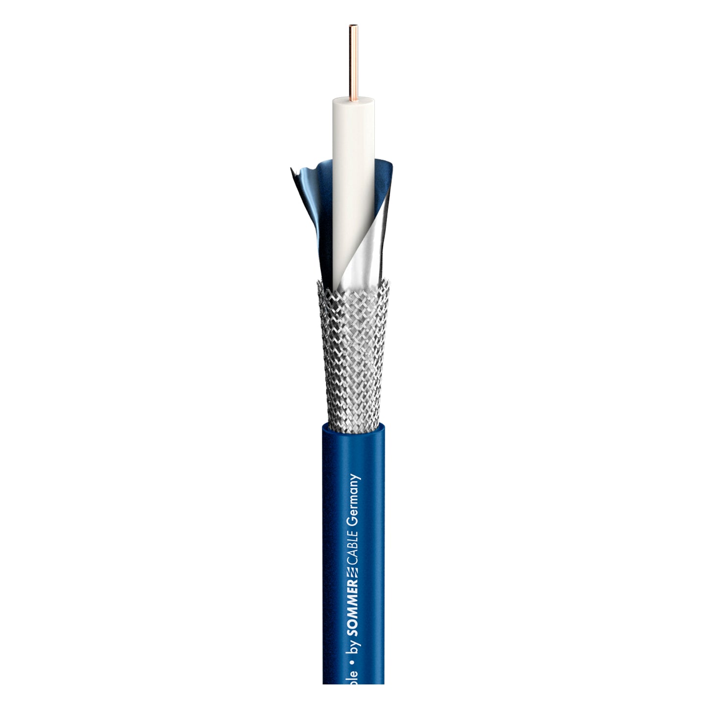 SDI kabelis 12G SC-Vector (RCB); 1 x 0,80; PVC Ø 6,00 mm; mėlynas - 300 m ritė