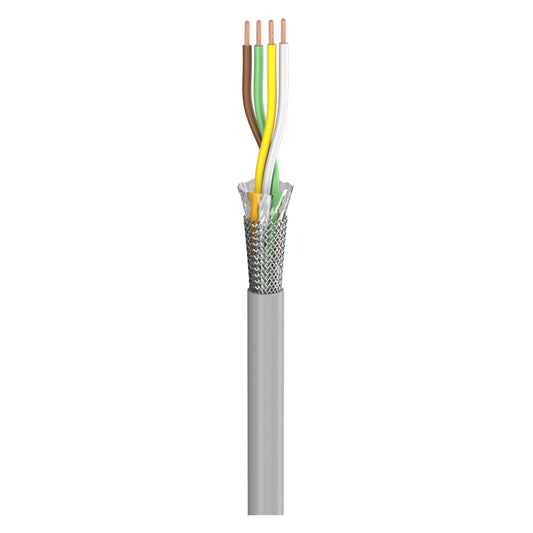 control lead SC-Control Flex; 4 x0.75 mm²; PVC, flame-retardant, Ø 7,00 mm; pilkas; Eca - 100 m ritė