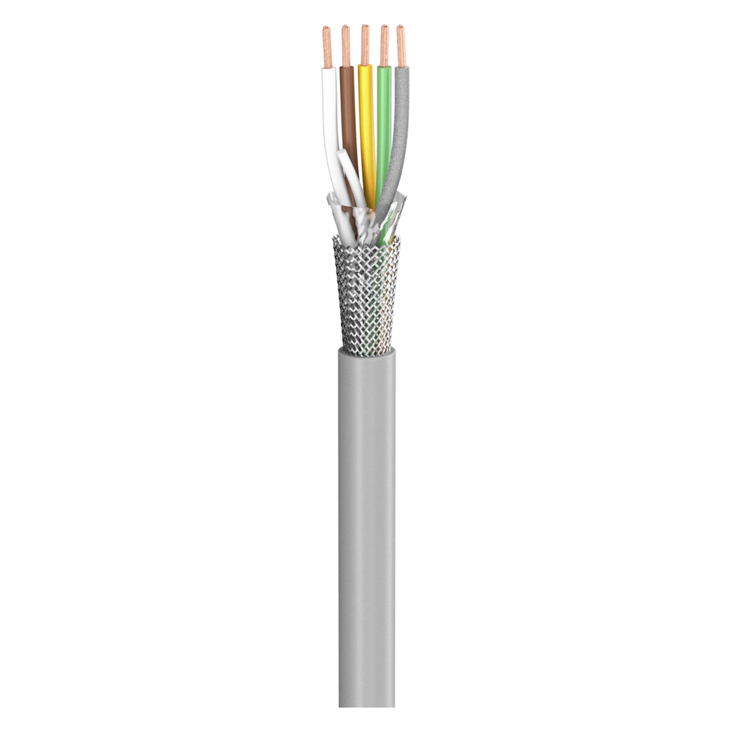 control lead SC-Control Flex; 5 x0.34 mm²; PVC, flame-retardant, Ø 5,90 mm; pilkas; Eca