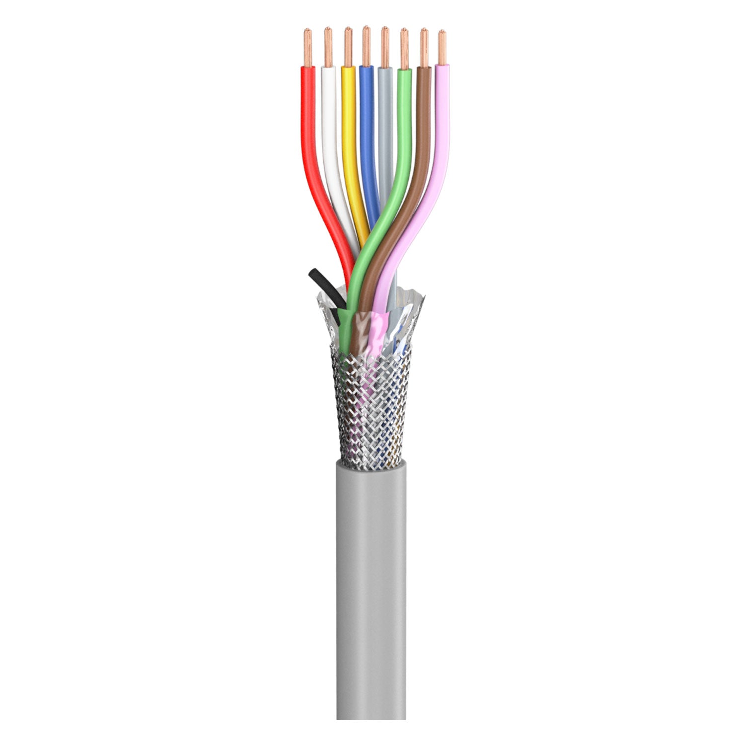 control lead SC-Control Flex; 8 x0.75 mm²; PVC, flame-retardant, Ø 9,20 mm; pilkas; Eca