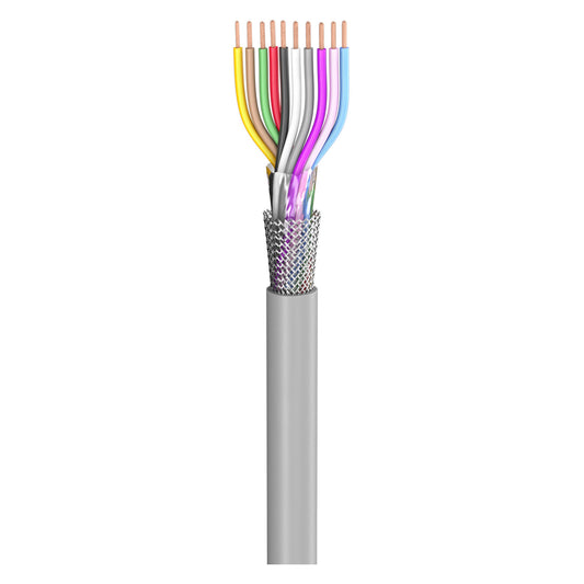 control lead SC-Control Flex; 10 x0.25 mm²; PVC, flame-retardant, Ø 6,90 mm; pilkas; Eca