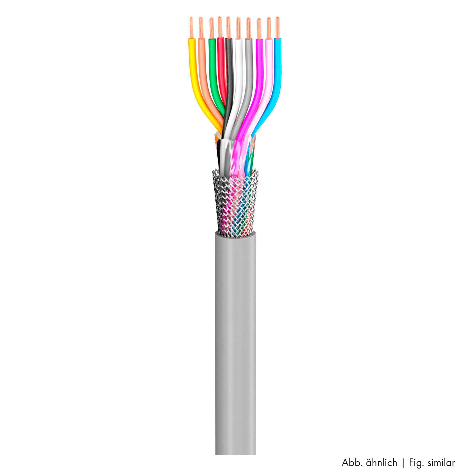 control lead SC-Control Flex; 12 x0.14 mm²; PVC, flame-retardant, Ø 6,30 mm; pilkas; Eca
