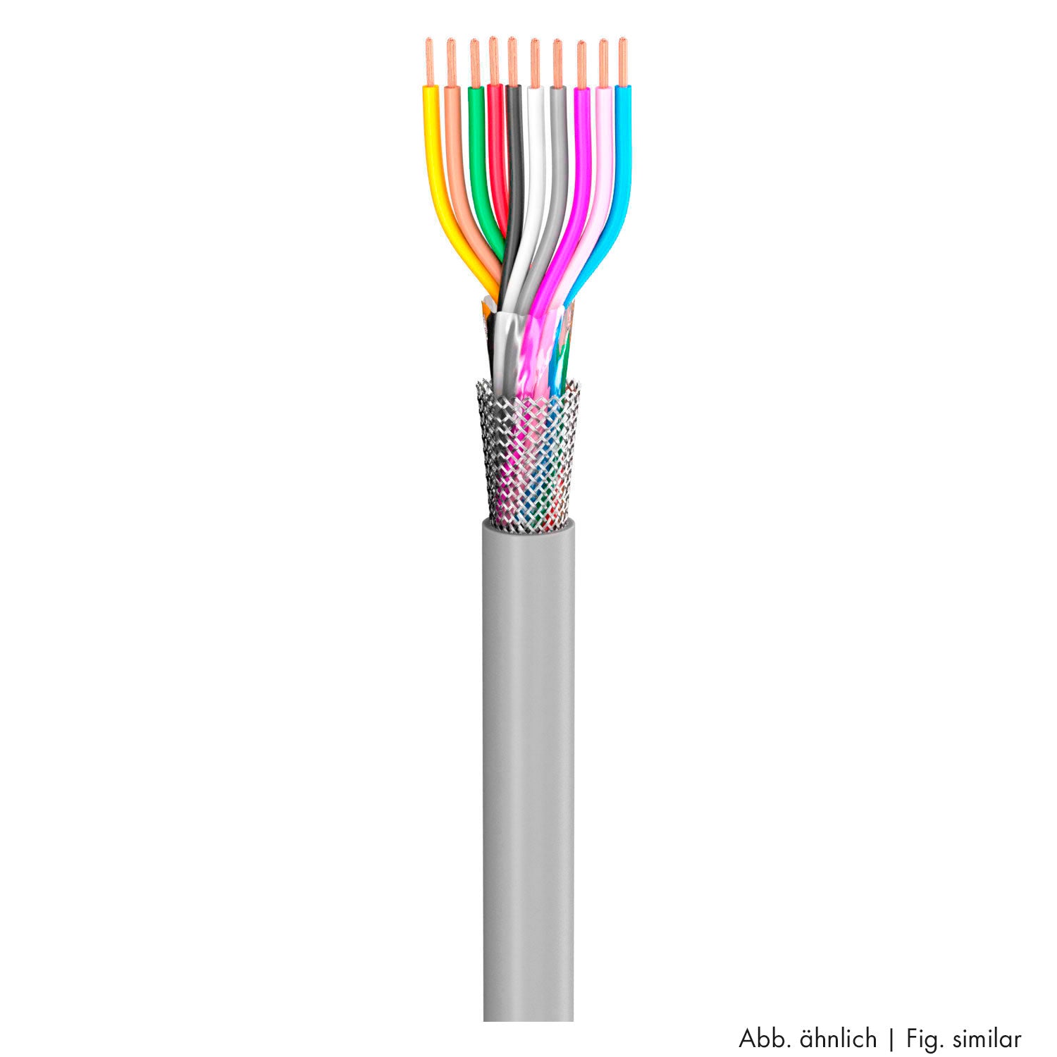 control lead SC-Control Flex; 16 x0.25 mm²; PVC, flame-retardant, Ø 7,80 mm; pilkas; Eca