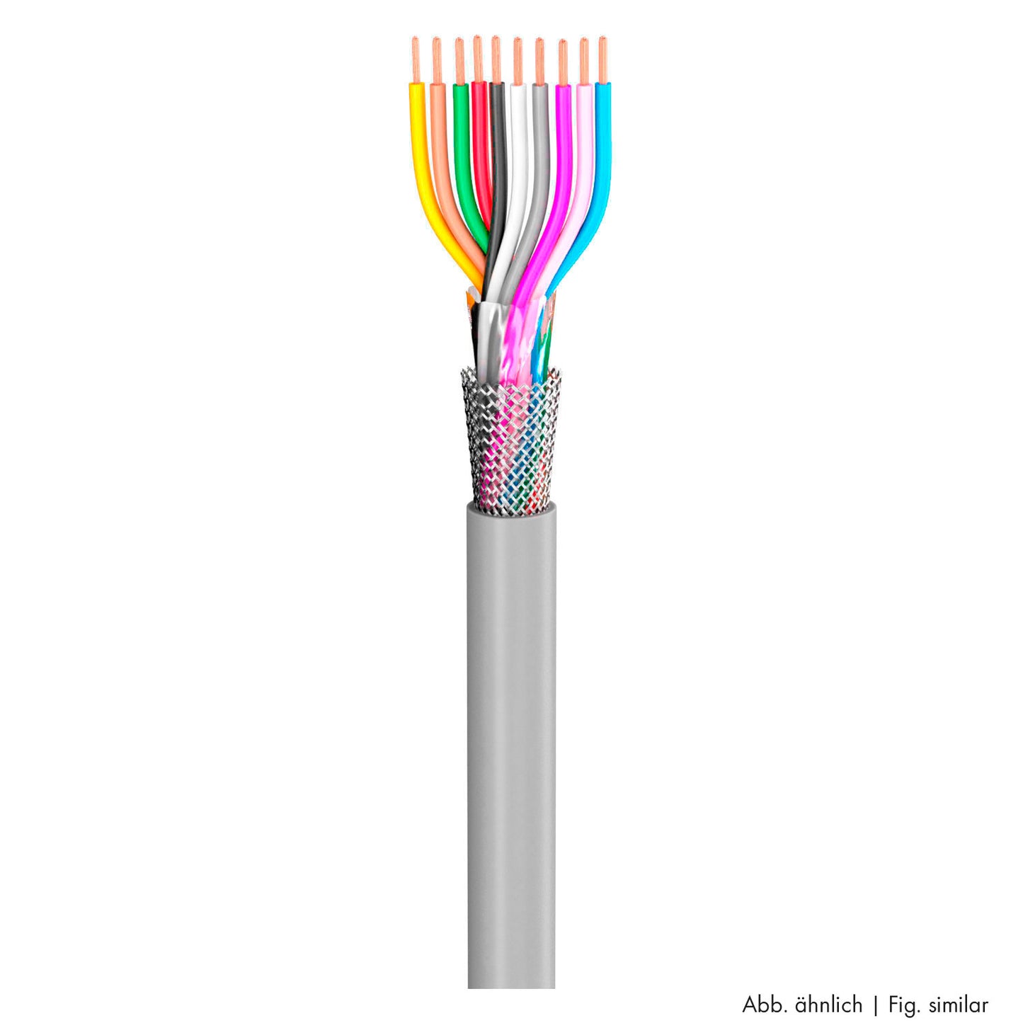 control lead SC-Control Flex; 16 x0.50 mm²; PVC, flame-retardant, Ø 10,40 mm; pilkas; Eca