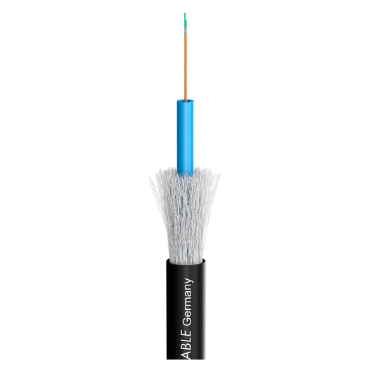SDI kabelis Optical fiber SC-Octopus-G; 4 x 50/125 µm OM4; FRNC / LSZH Ø 7,00 mm; juodas - 1000 m ritė