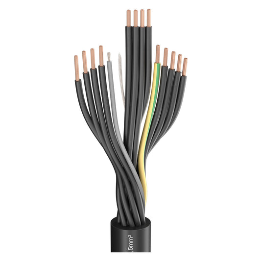 Load multicore SC-Atrium Flex; 13 x 2.50 mm²; PVC, Ø 16,10 mm; juodas - 500 m ritė