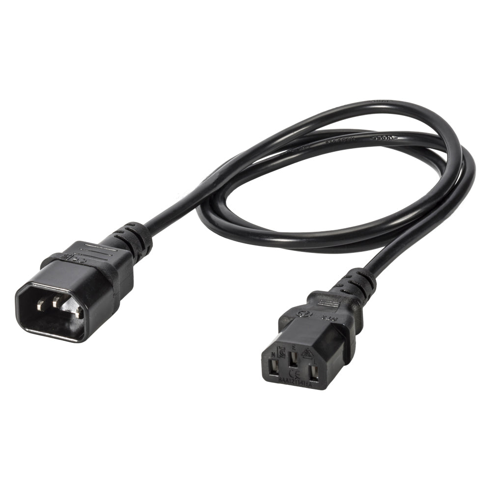Power supply IEC cable, 3 x 0,75 mm² | IEC mains connector / IEC mains connector