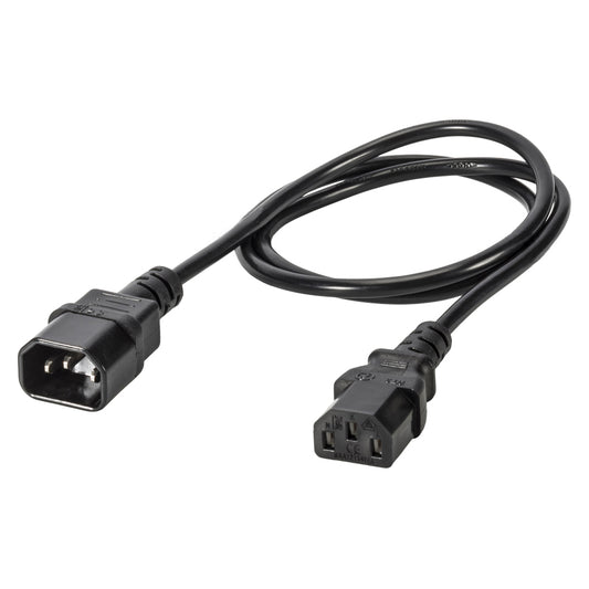 Power supply IEC cable, 3 x 0,75 mm² | IEC mains connector / IEC mains connector