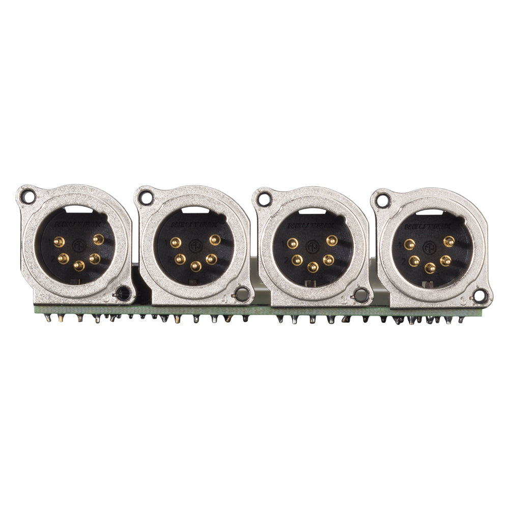 jungtis Module 4 x XLR B-Series, 5 polių, 1 HE, 3 BE, metalinė, sidabruoti kontaktai, nikelio spalvos, for SYS-series