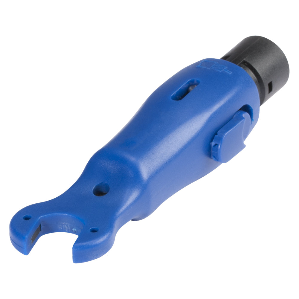 Suitable tools for F kompresinė connectors, with cable stripper 6.5 mm + 6.5 mm for Suitable for F kompresinė connectors, mėlynas