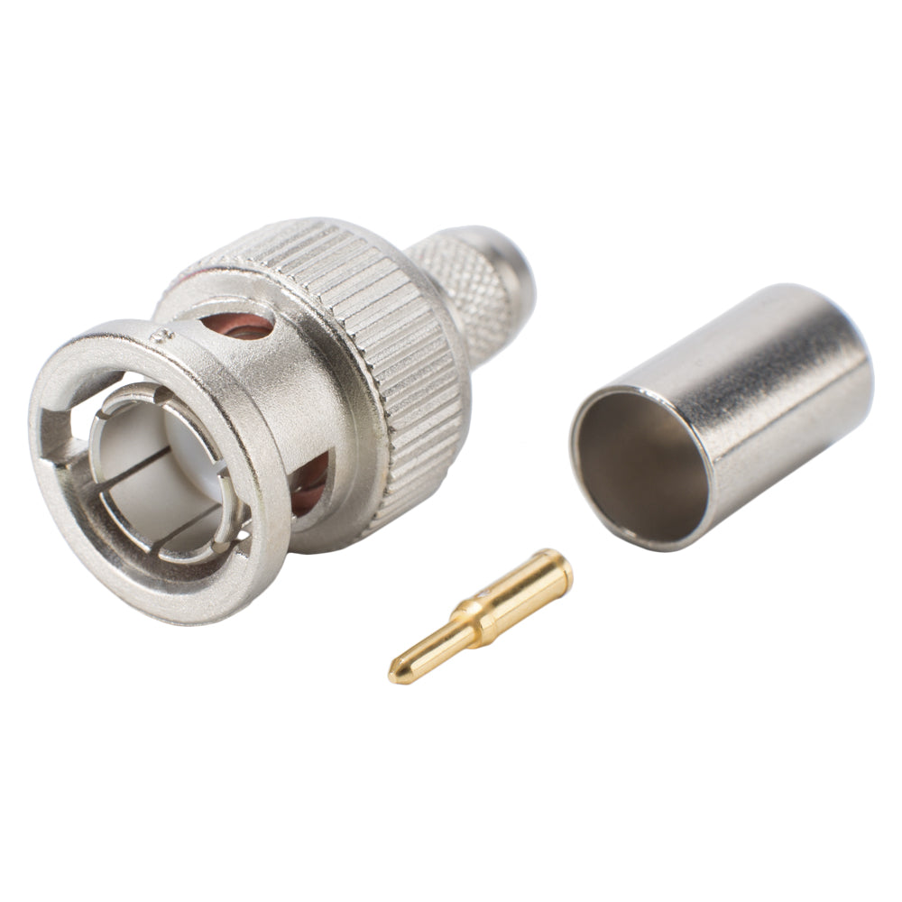 Telegärtner BNC crimp-kištukas jungtis, tiesi, nickel