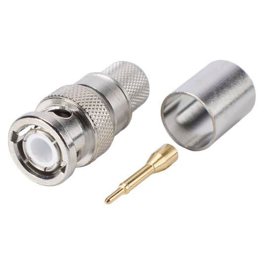 Telegärtner BNC crimp-kištukas jungtis, tiesi, nickel