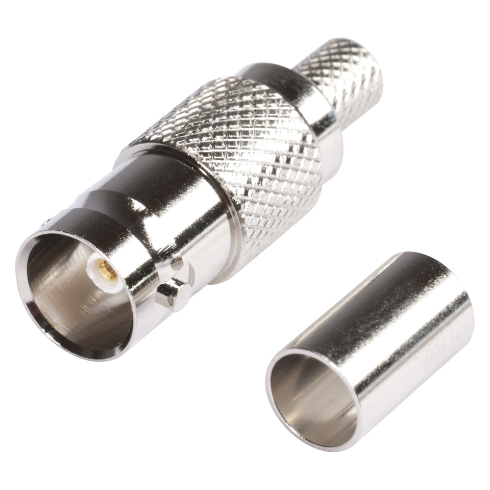 HICON BNC crimp-lizdas jungtis, tiesi, nickel