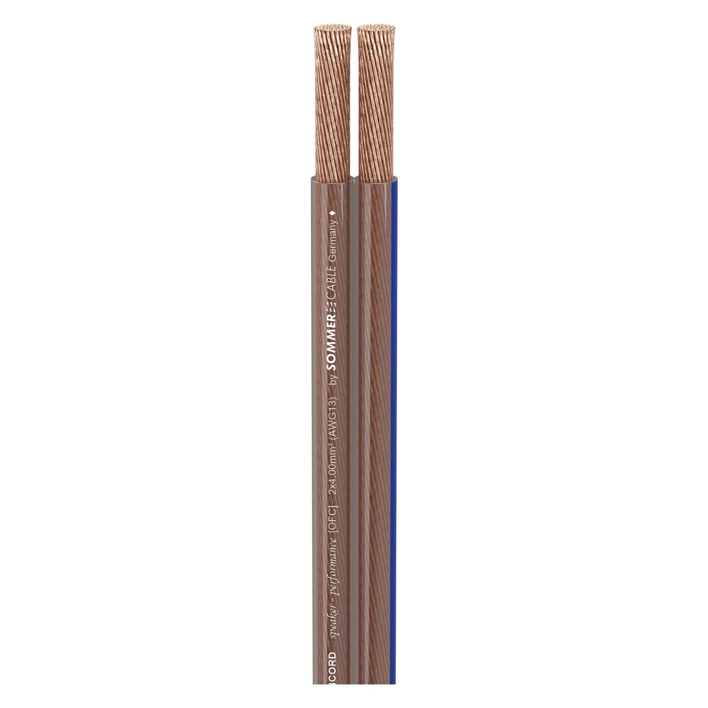 Garsiakalbių kabelis SC-Twincord; 1 x 2 x 4,00 mm²; PVC; 9 x 4,3 mm; skaidrus - 100 m ritė