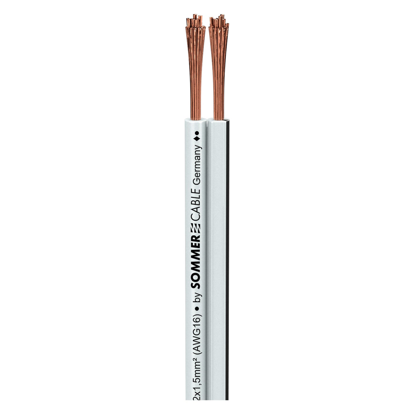Installation cable SC-Nyfaz; 1 x 2 x 1,50 mm²; PVC; 6,5 x 2,8 mm; baltas - 500 m ritė