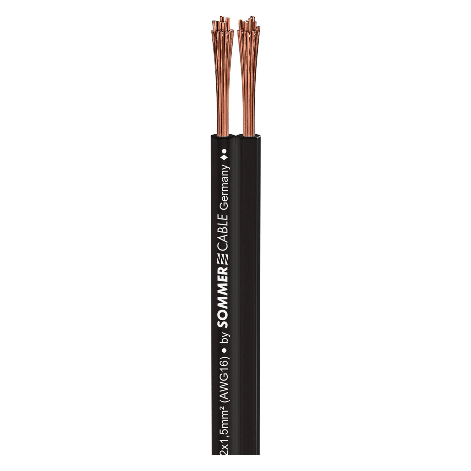 Installation cable SC-Nyfaz; 1 x 2 x 1,50 mm²; PVC; 6,5 x 2,8 mm; juodas