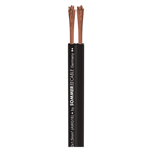 Installation cable SC-Nyfaz; 1 x 2 x 1,50 mm²; PVC; 6,5 x 2,8 mm; juodas - 100 m ritė