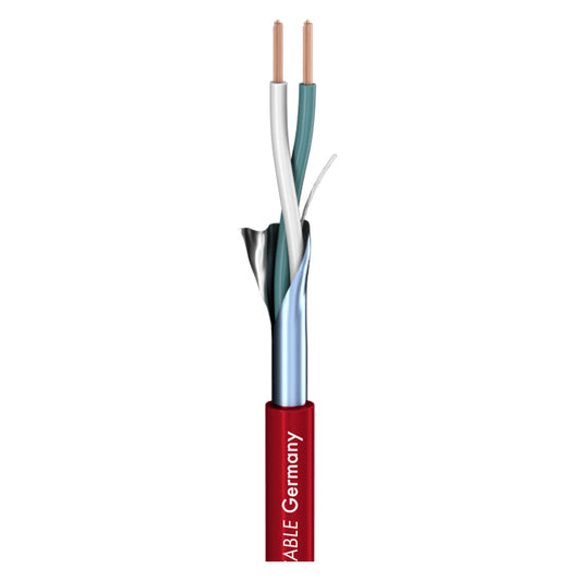 Patch cable SC-Isopod SO-F22; 2 x 0,22 mm²; PVC Ø 3,30 mm; raudonas