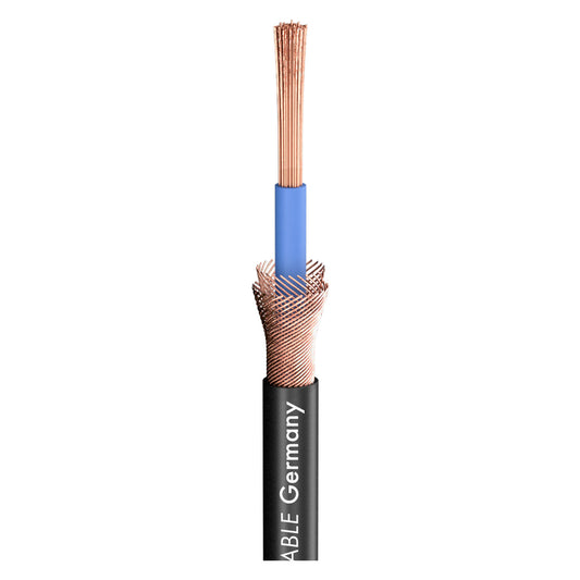 Garsiakalbių kabelis SC-Magellan SPK; 2 x 2,50 mm²; FRNC Ø 6,00 mm; juodas - 500 m ritė