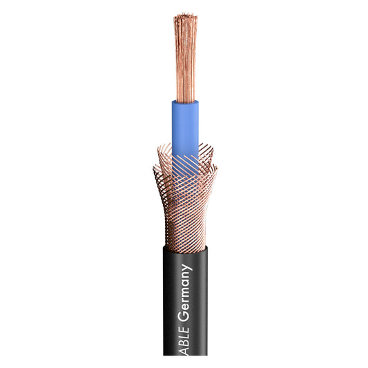 Garsiakalbių kabelis SC-Magellan SPK; 2 x 4,00 mm²; FRNC Ø 8,00 mm; juodas - 1000 m ritė