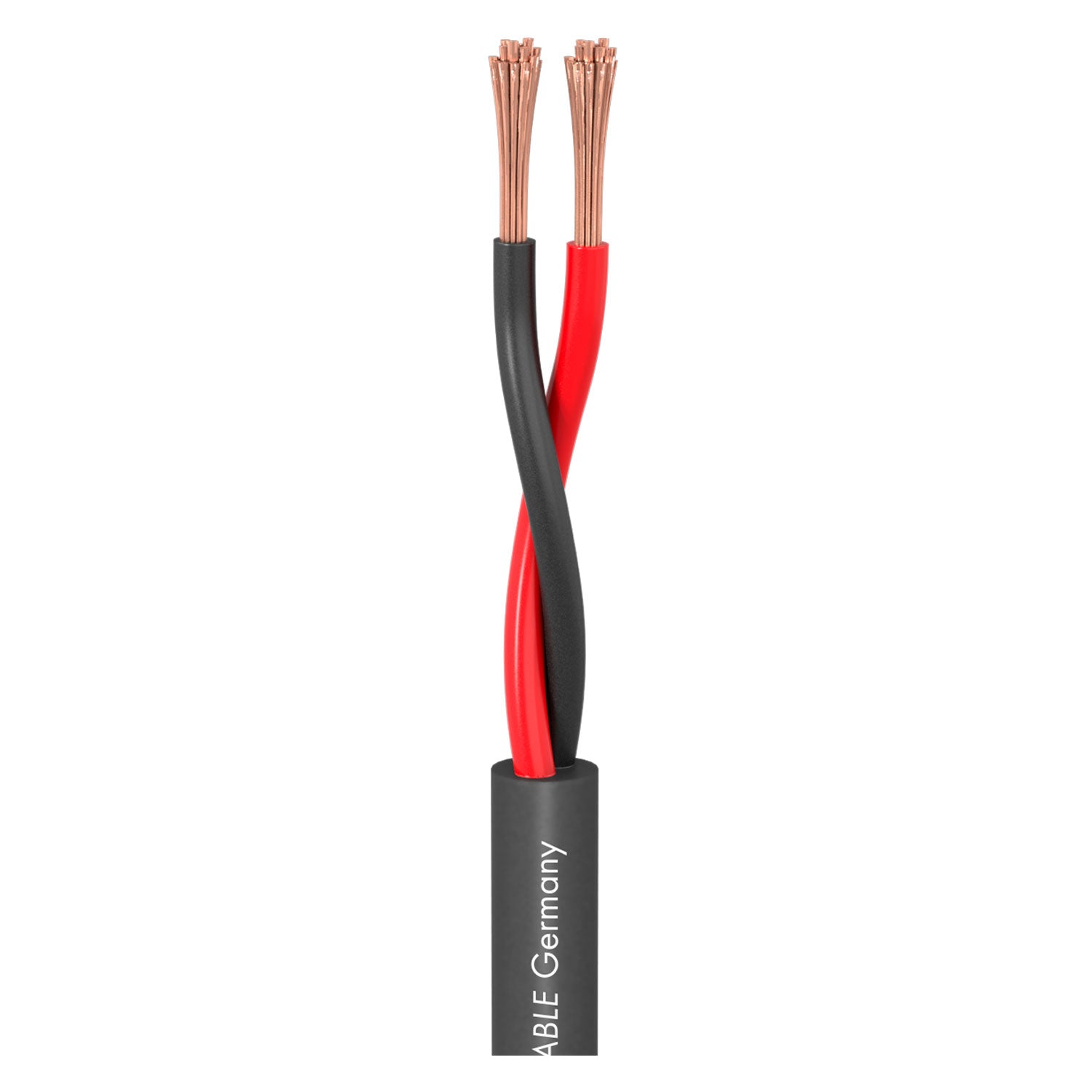 Garsiakalbių kabelis Meridian Mobile SP215; 2 x 1,50 mm²; PVC Ø 6,80 mm; juodas - 200 m ritė