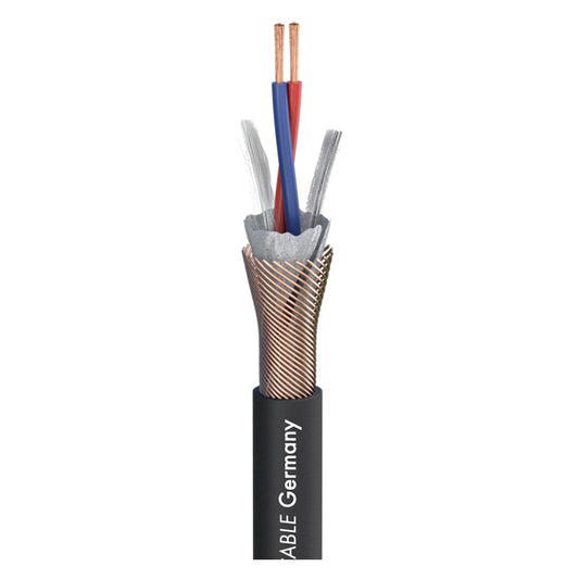 Mikrofono kabelis, DMX, AES/EBU, SC-MICRO-STAGE; 2 x 0,14 mm²; PVC Ø 5,80 mm; juodas