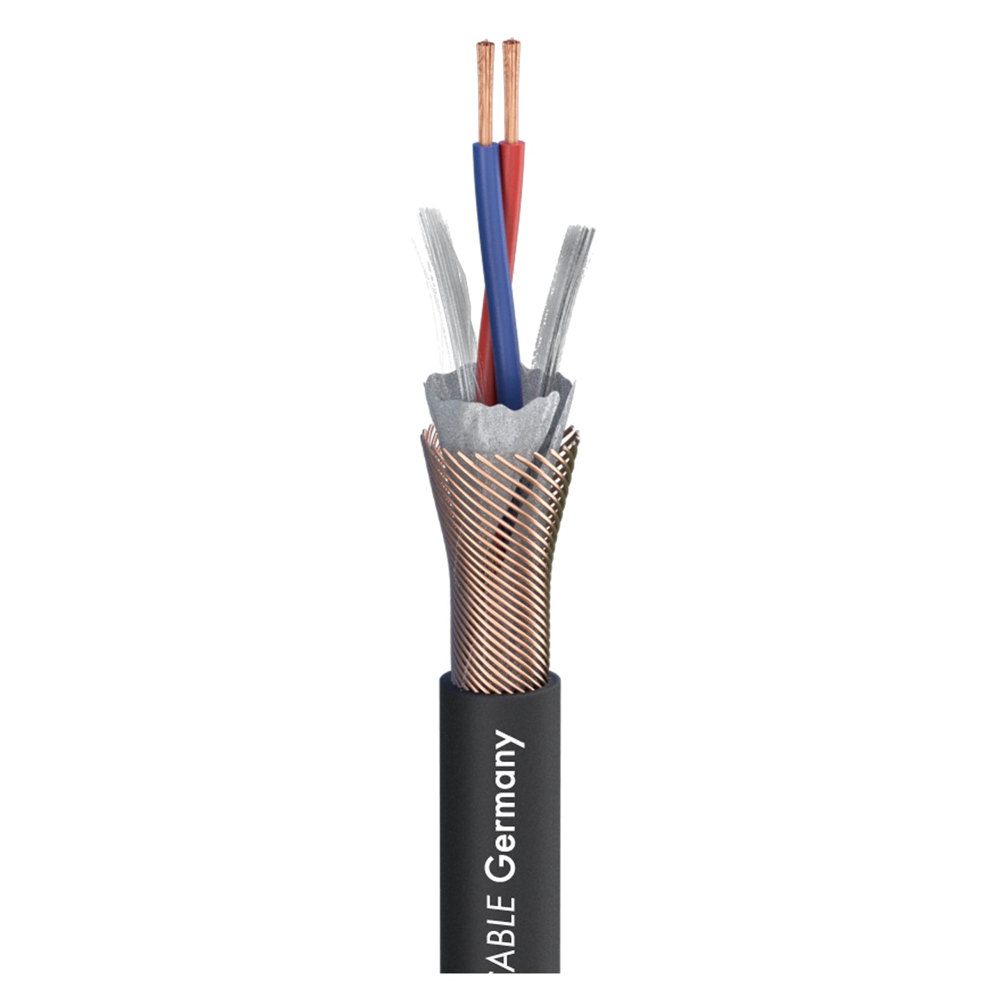 Mikrofono kabelis, DMX, AES/EBU, SC-MICRO-STAGE; 2 x 0,14 mm²; PVC Ø 5,80 mm; juodas - 100 m ritė