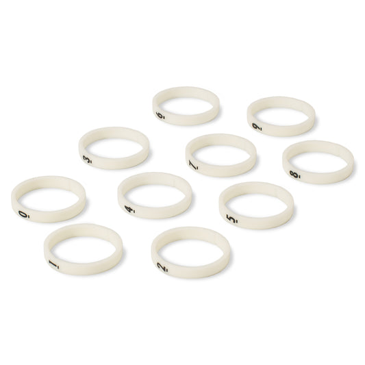 HICON Code ring, 10 rings, one ring each with numbers “0“ – “9“ for HICON XLR tiesi