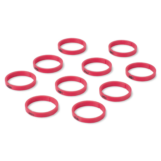 HICON Code ring, 10 rings, one ring each with numbers “0“ – “9“ for HICON XLR tiesi