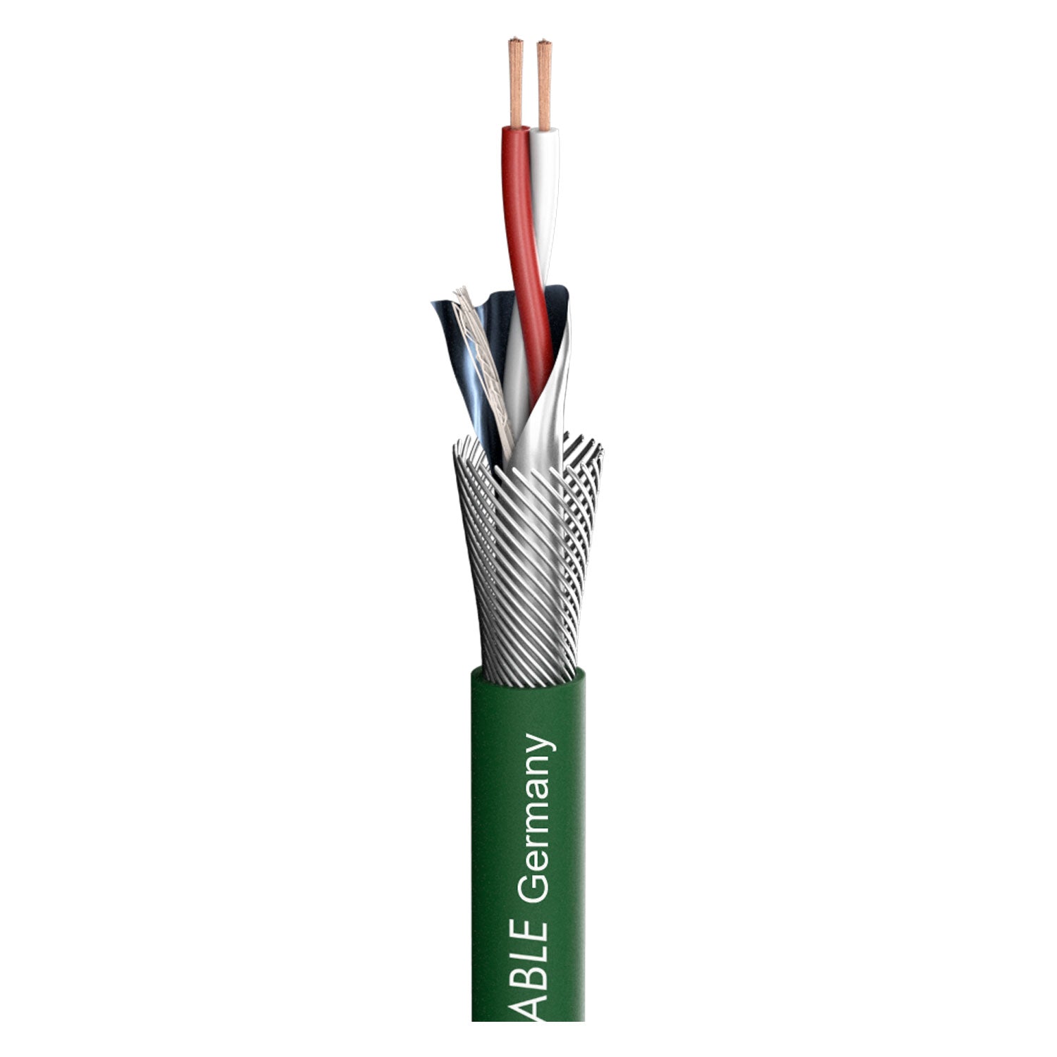 NF-Phono cable, HighEnd SC-Albedo MKII; 2 x 0,20 mm²; PVC Ø 5,90 mm; žalias - 500 m ritė