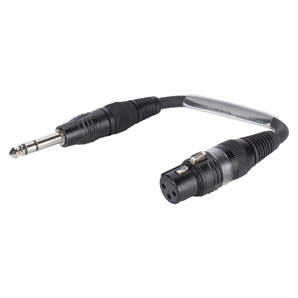 Adapter cable | jack kištukas 6,3 mm stereo/XLR 3-pole lizdas tiesi