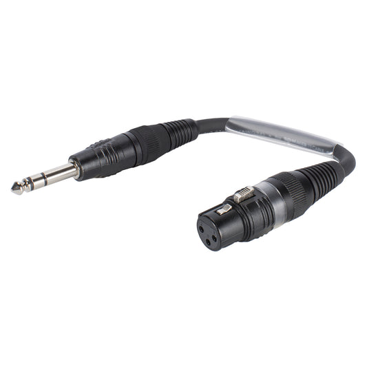 Adapter cable | jack kištukas 6,3 mm stereo/XLR 3-pole lizdas tiesi