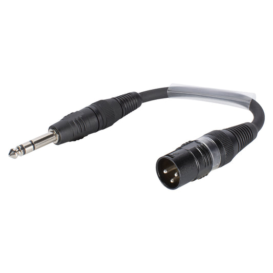 Adapter cable | jack kištukas 6,3 mm stereo/XLR 3-pole kištukas tiesi