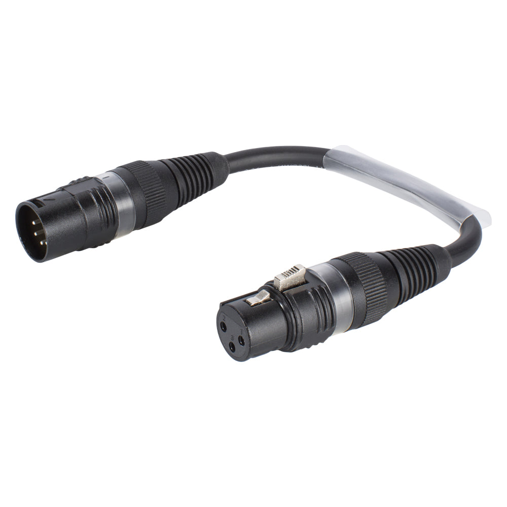 Adapter cable | XLR 3-pole lizdas/XLR 5-pole kištukas tiesi