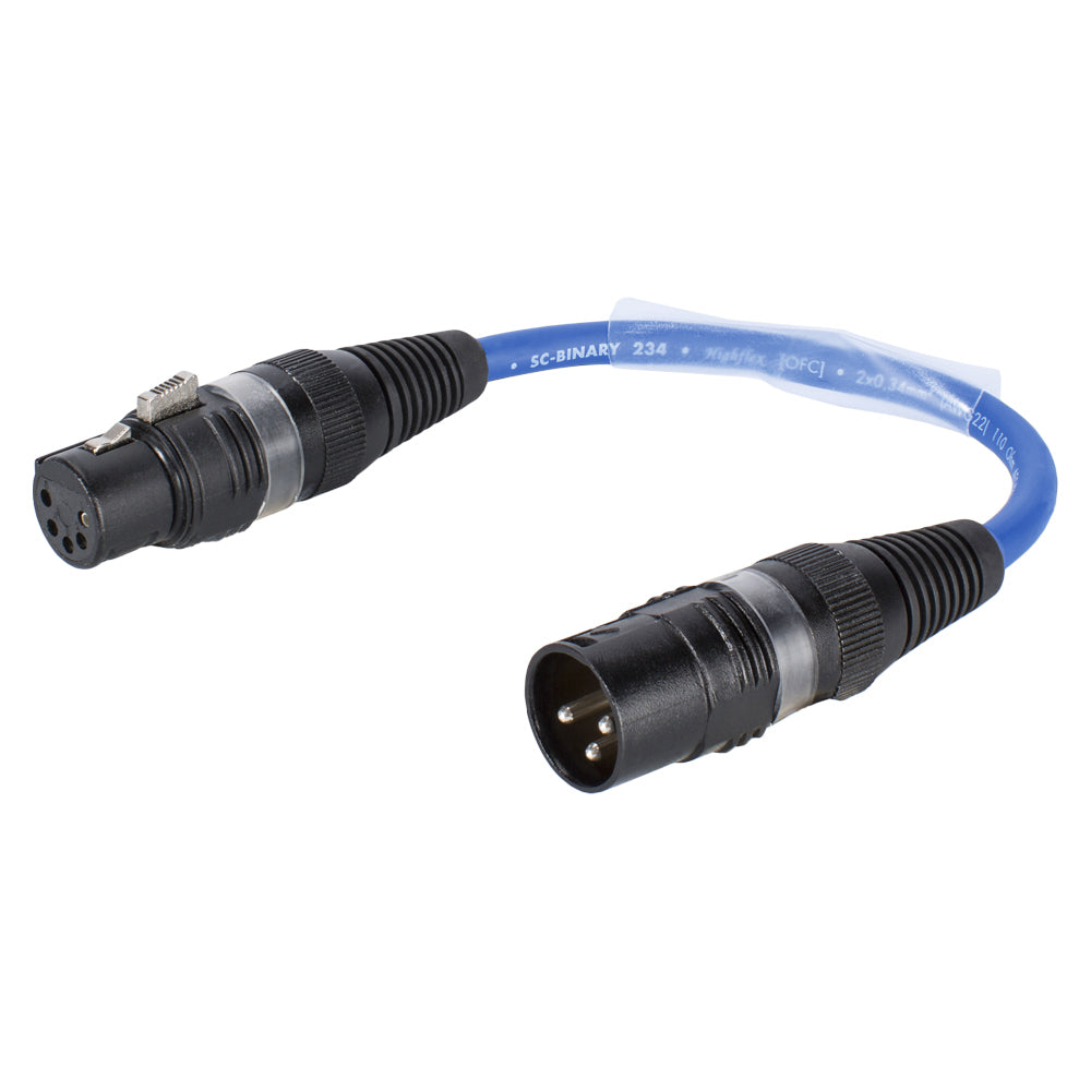 Adapter cable | XLR 3-pole kištukas/XLR 5-pole lizdas tiesi