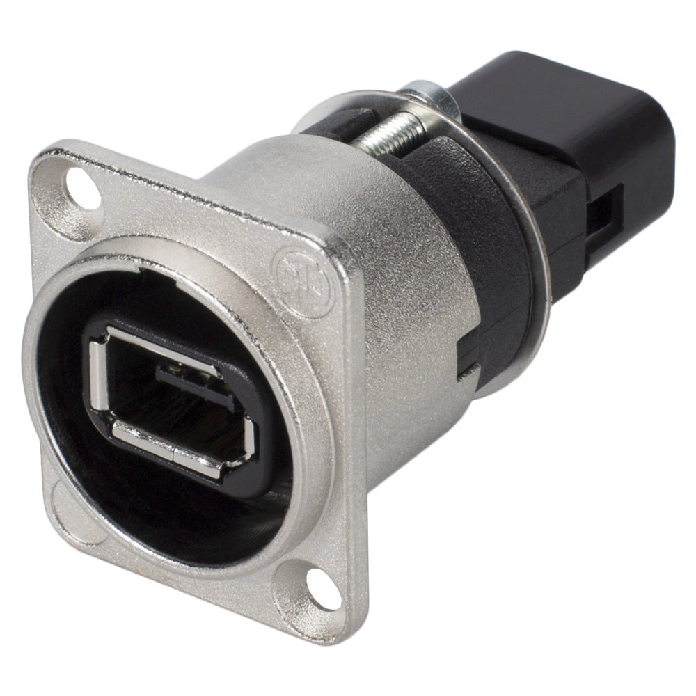 NEUTRIK® Firewire, 6-pole , metal-, Patch-lizdas jungtis, gold plated contact(s), Type D, nickel
