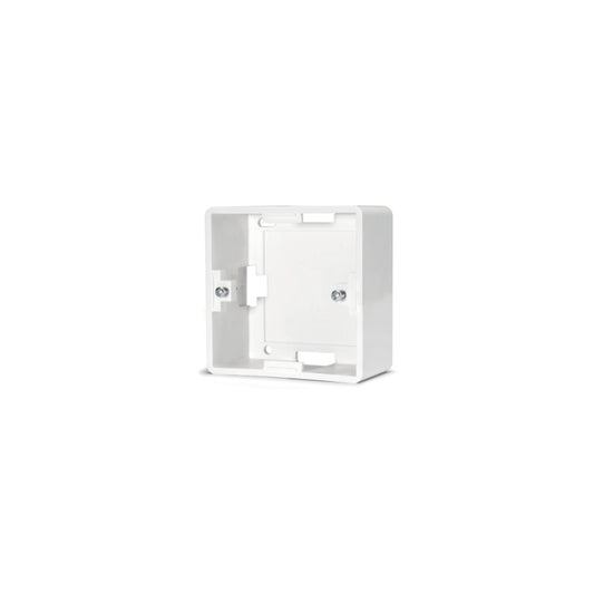 Surface frame for Suitable for cavity wall boxes Ø 68 mm, width: 80 mm, height: 80 mm, baltas