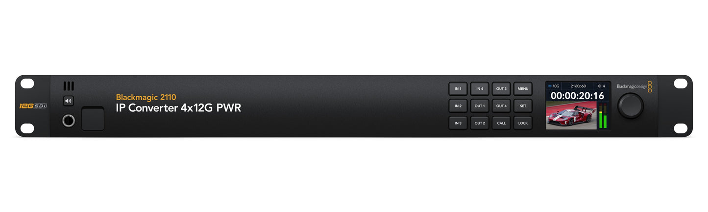 2110 IP Converter 4x12G PWR Front