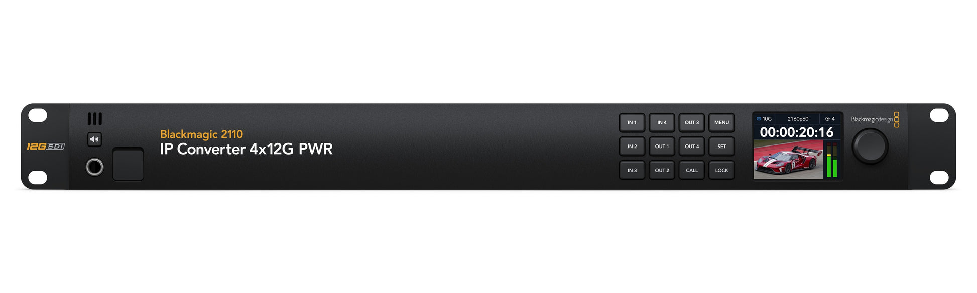 2110 IP Converter 4x12G PWR Front