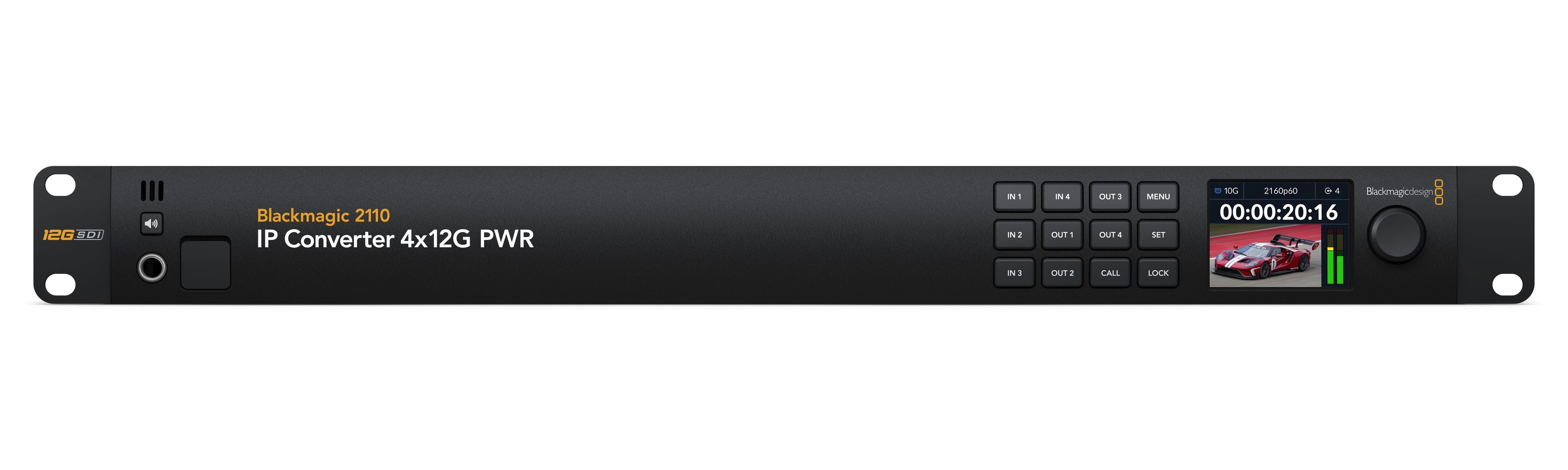 2110 IP Converter 4x12G PWR Front